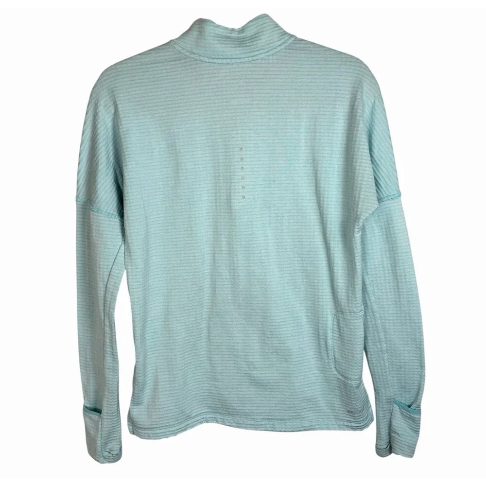 Nike Running Womens Therma Sphere Element Half-Zip Shirt Long Sleeve Blue Size S - Picture 2 of 13